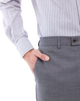 MONTGOMERY Grey Double Breasted Suit Super 120S