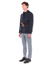 Grey ETIENNE plaid pant