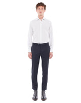 Navy Super 120S ENCIO fitted pants 
