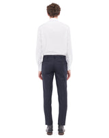 Navy Super 120S ENCIO fitted pants 