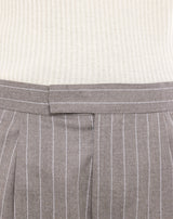 Beige tennis striped ALBERT pant Super 120S