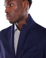 Navy unstructured MONTE-CARLO jacket