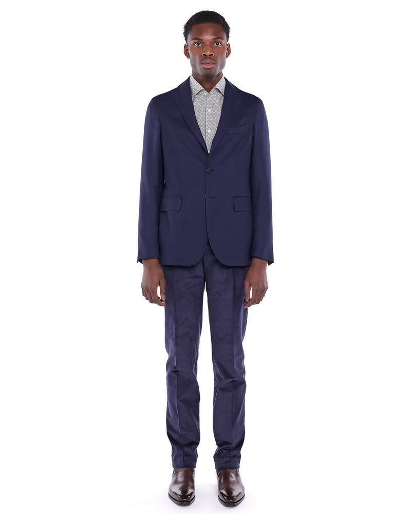 Navy unstructured MONTE-CARLO jacket
