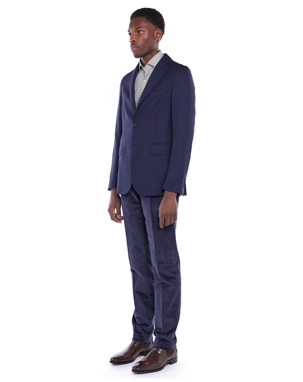 Navy unstructured MONTE-CARLO jacket