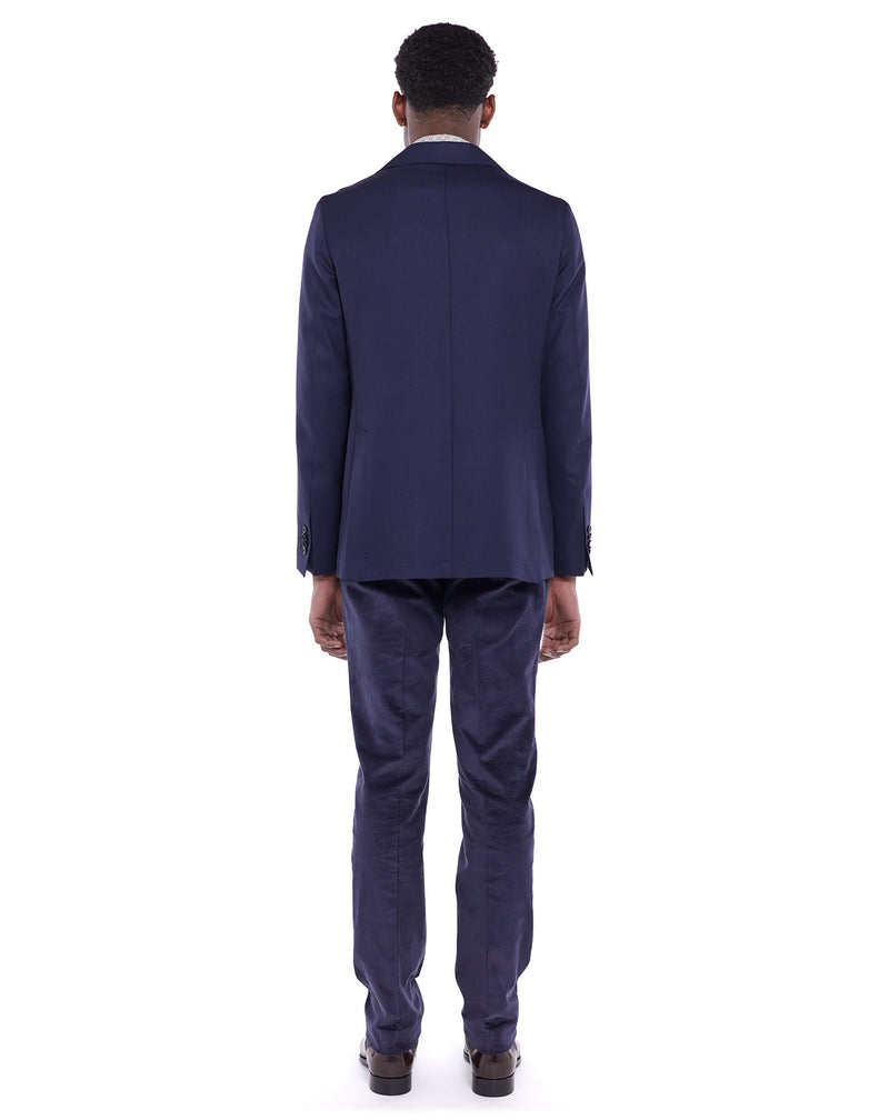 Navy unstructured MONTE-CARLO jacket