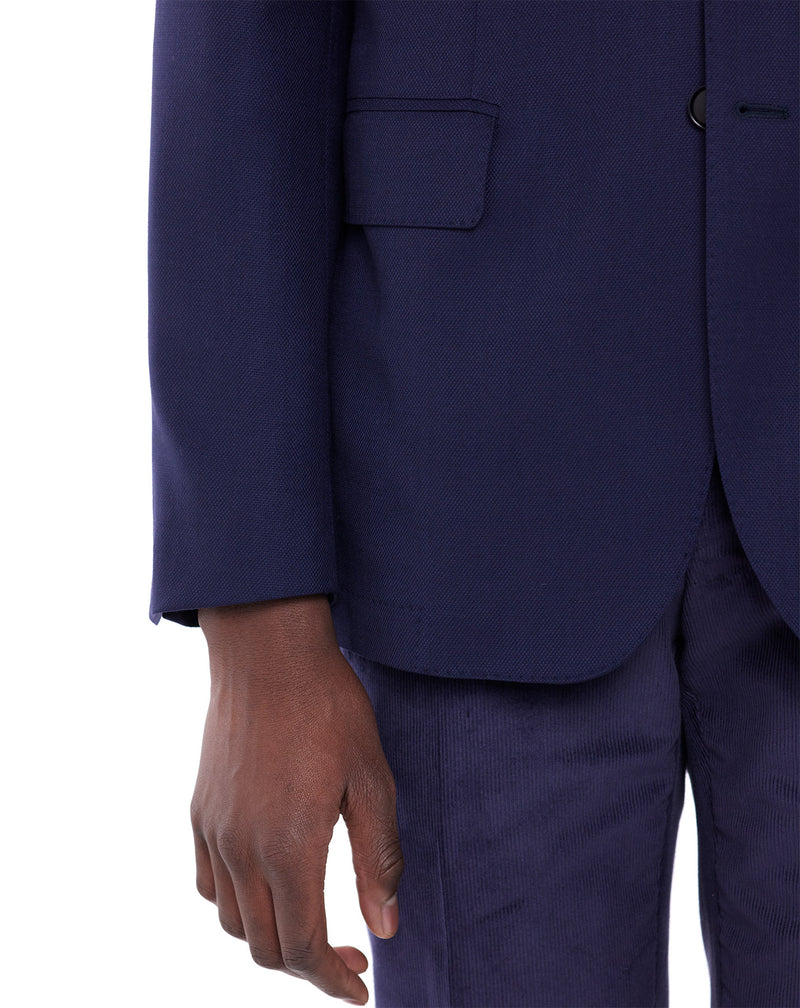 Navy unstructured MONTE-CARLO jacket