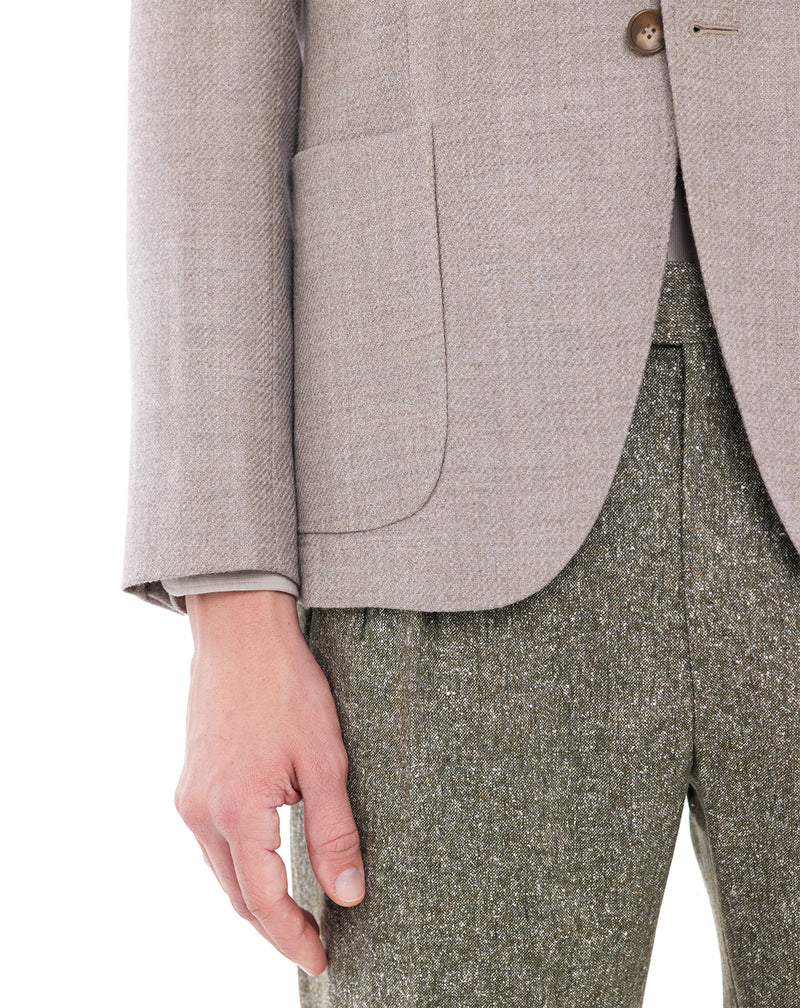 Beige AVIGNON virgin wool jacket