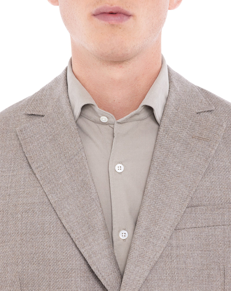 Beige AVIGNON virgin wool jacket