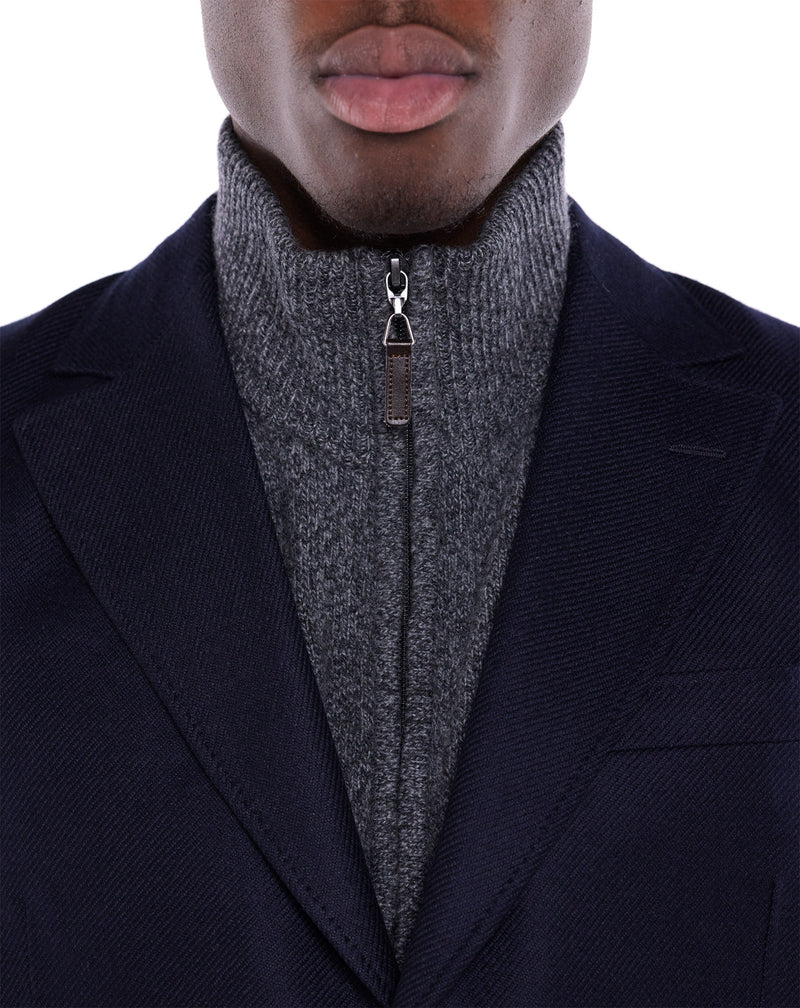 Navy DEAUVILLE cashmere jacket