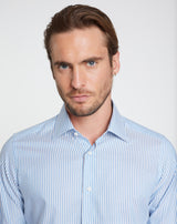 Shirt ASTAIR with fine blue stripes