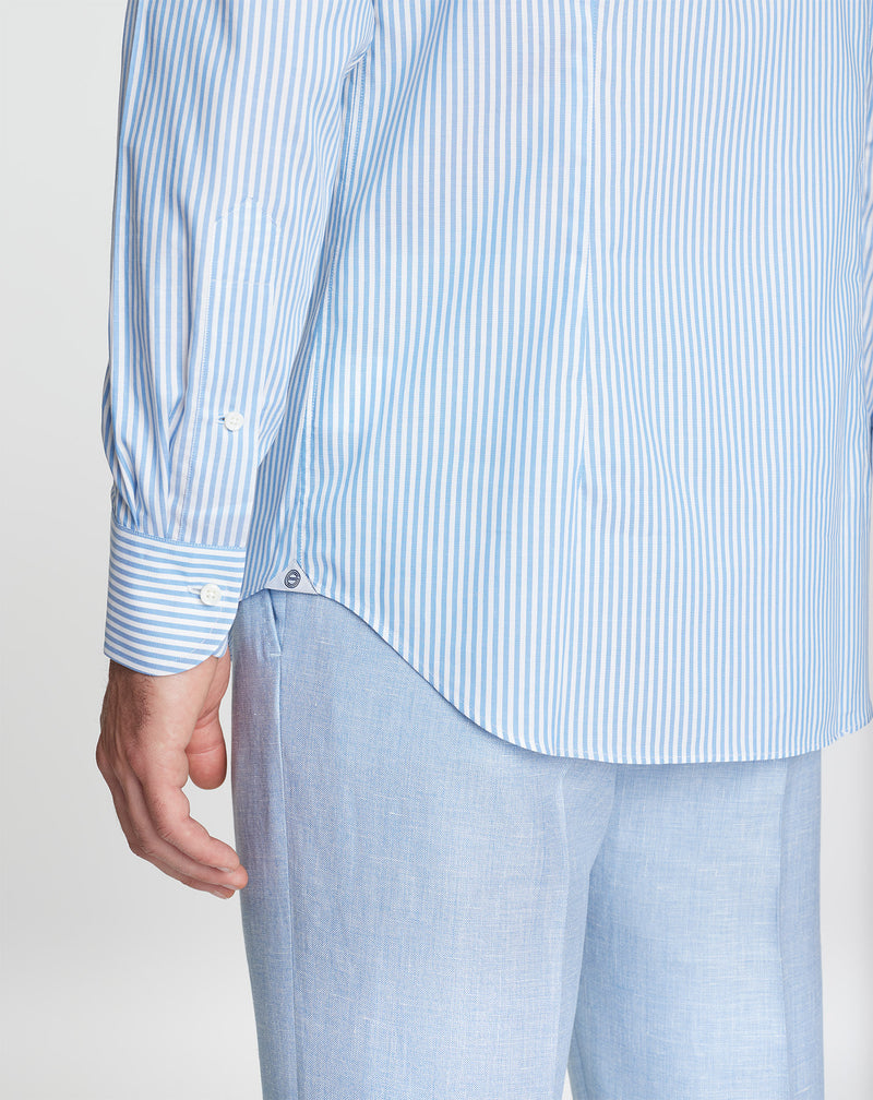 Shirt ASTAIR with fine blue stripes