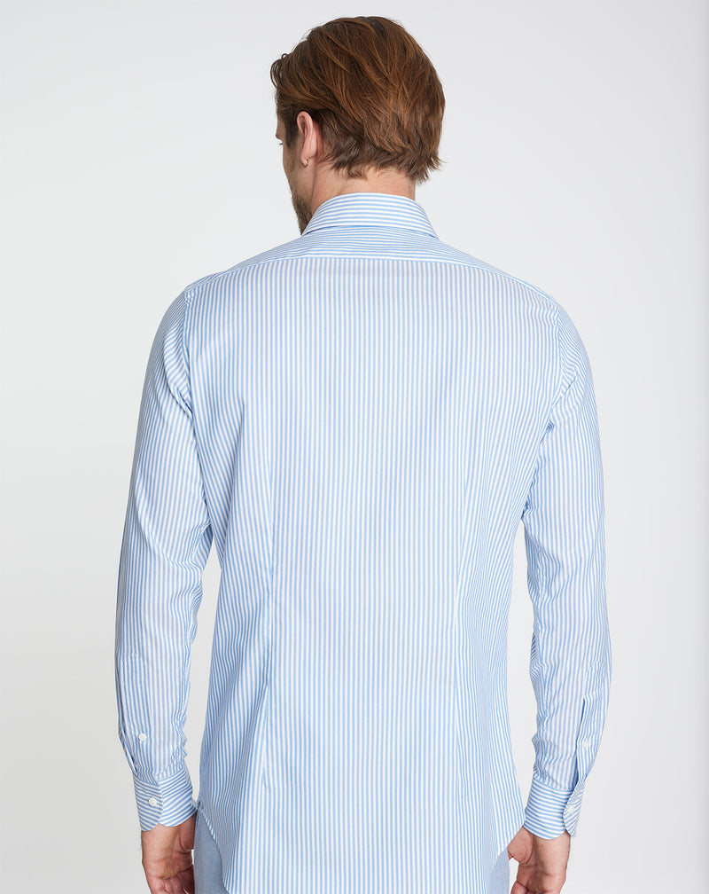 Shirt ASTAIR with fine blue stripes