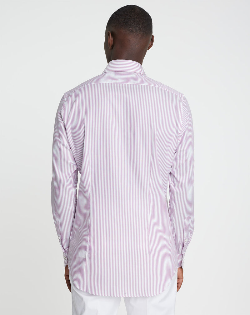 Shirt ASTAIR with fine pink stripes