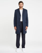 Navy HARVEY wool coat