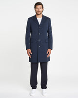 Navy HARVEY wool coat