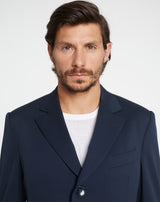 Navy HARVEY wool coat