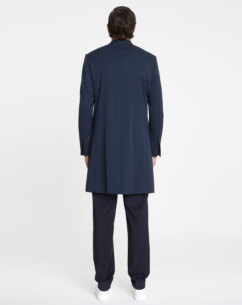 Navy HARVEY wool coat