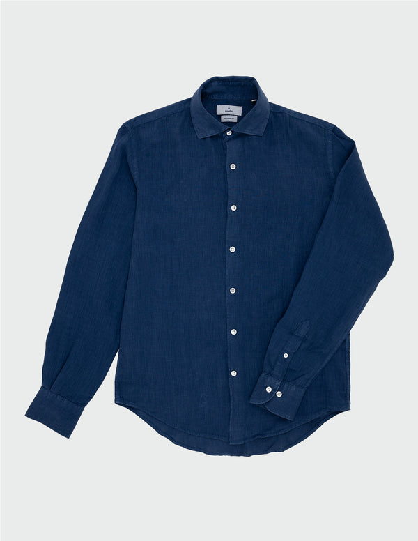 SAINT TROPEZ organic cotton shirt with pink stripes