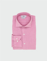 SAINT TROPEZ organic cotton shirt with pink stripes
