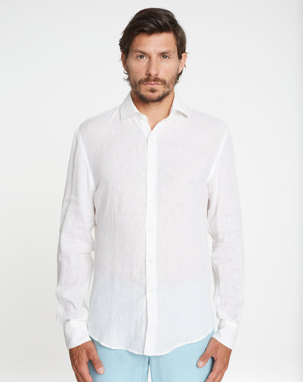 Linen white SAINT TROPEZ shirt