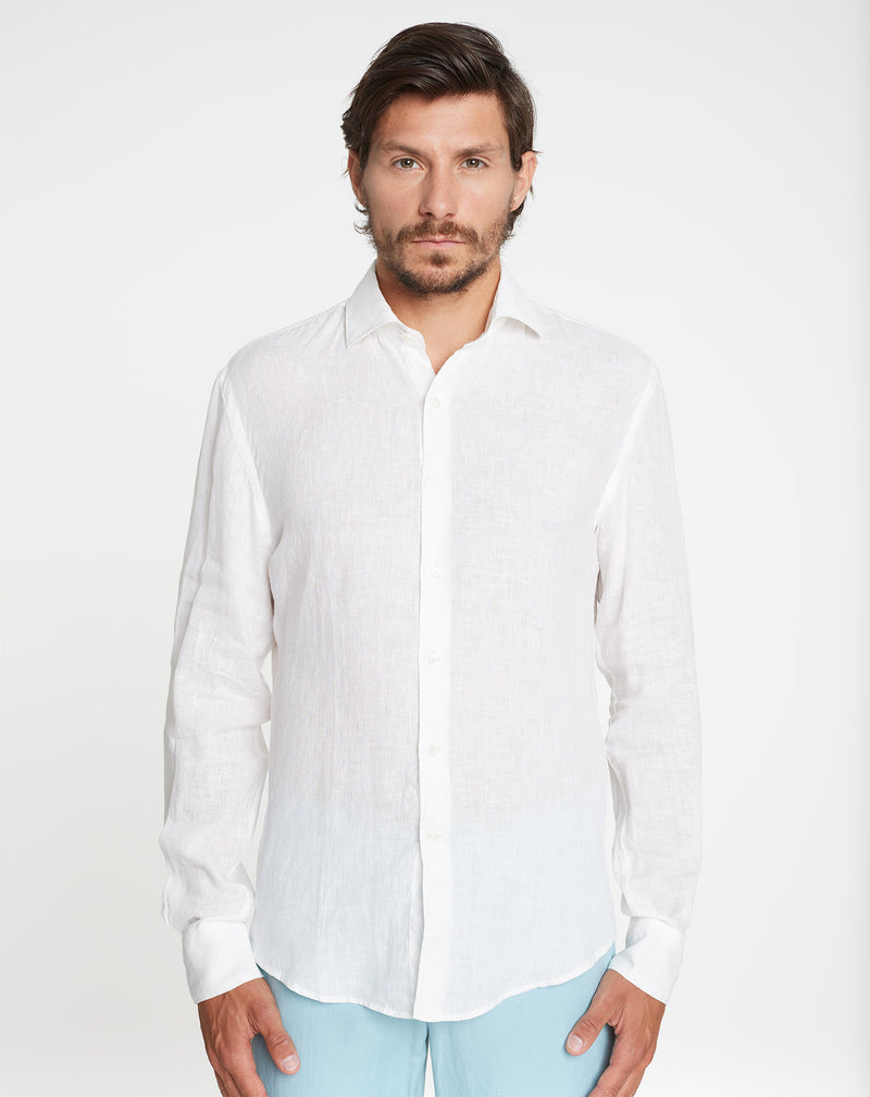 Linen white SAINT TROPEZ shirt