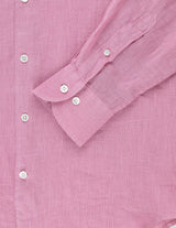 SAINT TROPEZ organic cotton shirt with pink stripes