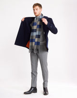 Double sided raincoat DOUGY Navy / Brown