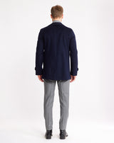 Double sided raincoat DOUGY Navy / Brown