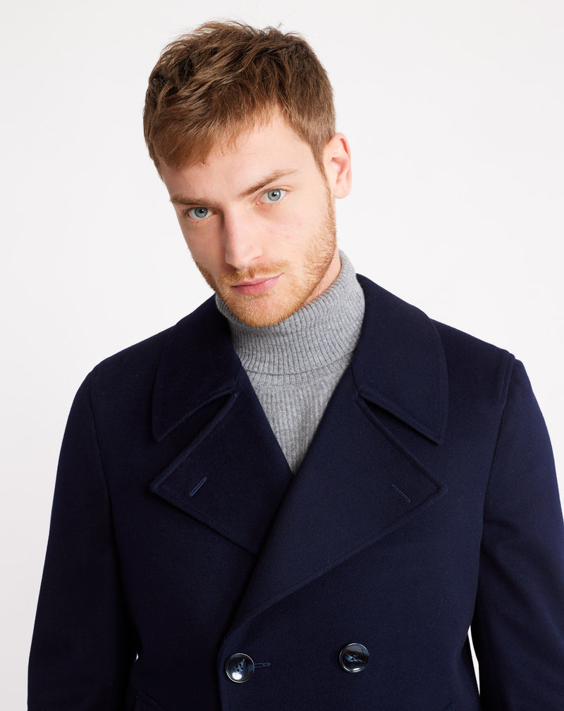 Double sided raincoat DOUGY Navy / Brown