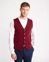 Light grey MAERON knit vest 