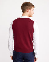 Light grey MAERON knit vest 