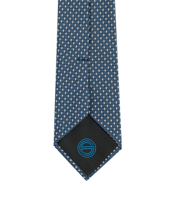 Graphite grey ANOR small patterned tie