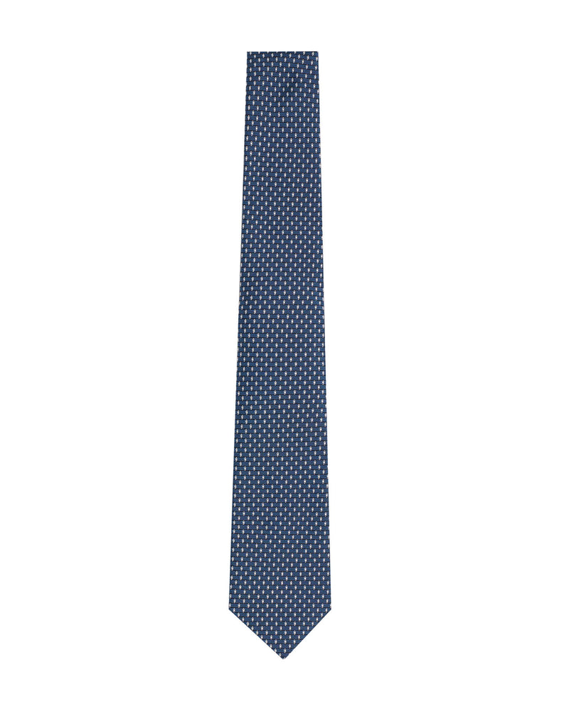 Cravate jacquard ALDWIN BLEU PRUSSE