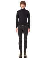 Black turtleneck jumper in wool MACEO 